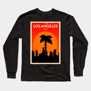 Los Angeles Poster Design Long Sleeve T-Shirt